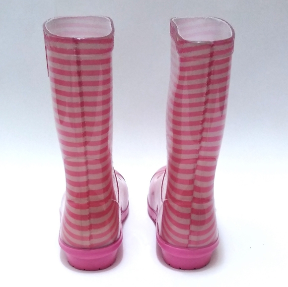Ugg Raana Pink Striped Rain boots - Picture 2 of 8